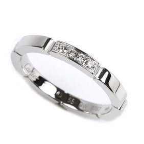 CARTIER 18K White Gold Maillon Panthère 4-Piece Diamond Ring, B4080455, Size 14.5, 55mm, 4.4g,