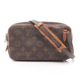 Louis Vuitton Marly Bandouliere Shoulder Bag, Coated Canvas and Leather, Monogram, Women's, Brown,