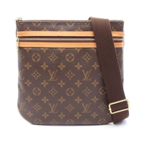 Louis Vuitton Pochette Bosphore Shoulder Bag, Coated Canvas and Leather, Monogram, Women's, Brown,