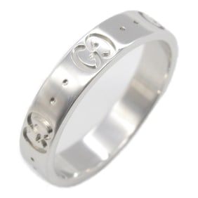 Gucci Icon Ring, 18K White Gold, for Men and Women, Silver