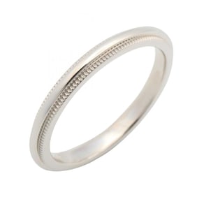 Tiffany & Co. Milgrain Ring, Pt950 Platinum, Men's and Women's, Silver