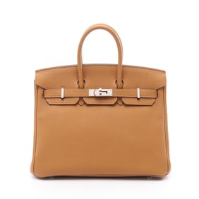 Hermes Birkin 25 Verso Handbag, Leather Togo Togo, Women's, Brown