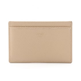 Celine Card Holder, Business Case, Leather, Women's, Beige, 10B703BEL