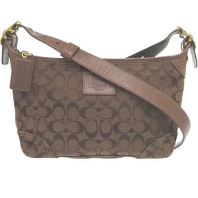 Coach Canvas Brown Shoulder Bag 0009 COACH