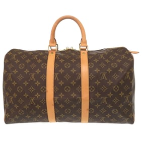 Louis Vuitton Keepall 45 Monogram M41428 Brown Boston Bag 0758 LOUIS VUITTON