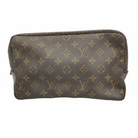 Louis Vuitton Monogram True Toilet Wallet 28 M47522 Brown Women's Pouch
