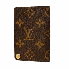 Louis Vuitton Monogram Porte Carte Credit Pression Business Card Case M60937 Brown Men's/Women's