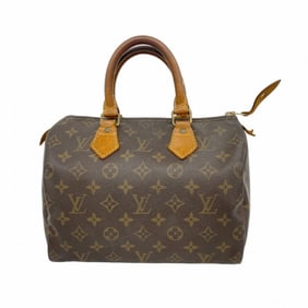 Louis Vuitton Monogram Speedy 25 Handbag M41109 Brown Women's