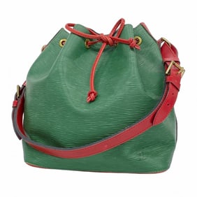 Louis Vuitton Epi Petit Noe Shoulder Bag M44147 in Borneo Green and Castilian Red for Women