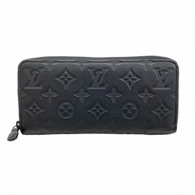 Louis Vuitton Monogram Shadow Zippy Wallet Horizontal M80333 Black Men's Long