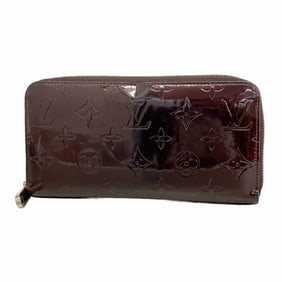 Louis Vuitton Vernis Zippy Wallet M93522 Amaranth Women's Long