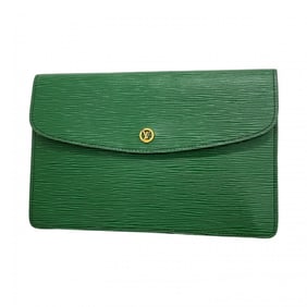 Louis Vuitton Epi Montaigne 27 Clutch Bag M52654 Borneo Green for Women