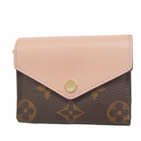 Louis Vuitton Monogram Zoe Tri-fold Wallet M62933 Brown Rose Ballerine Women's