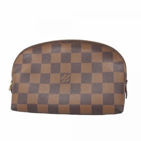 Louis Vuitton Damier Pochette Tick PM Pouch N47516 Ebene Women's