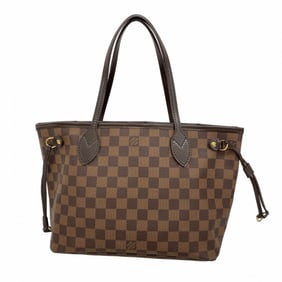 Louis Vuitton Damier Neverfull PM Tote Bag N51109 Ebene for Women