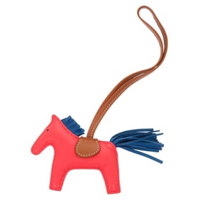 Hermès Rodeo PM Rose Texas Blue Zanzibar Gold Anjou Milo Y Stamp (2020) Bag Charm 0835 HERMES