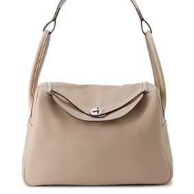 Hermes Hermès Lindy 34 Handbag, Tourtiere Gray, Taurillon Clemence Leather, ?O Stamp, 2-Way