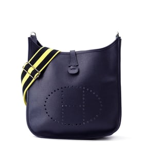 Hermes Hermès Evelyne 3 PM Shoulder Bag, Blue Indigo, Epson, X Stamp