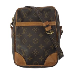 LOUIS VUITTON Monogram Danube Brown with Gold Hardware, PVC/Leather, M45266, Shoulder Bag/Pochette,