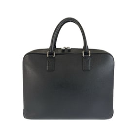 LOUIS VUITTON Taiga Neo Igor Black Leather Briefcase with Silver Hardware, M32782, Men's