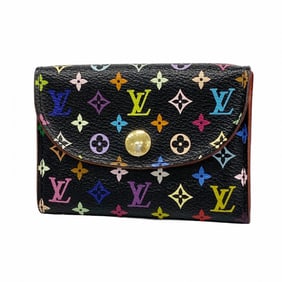 Louis Vuitton Business Card Holder Monogram Multicolore Envelope Carte de Visite M66561 Noir Grenard