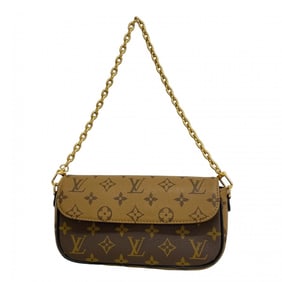 Louis Vuitton Monogram Reverse Wallet on Chain Ivy M26587 Brown Women's Shoulder Bag