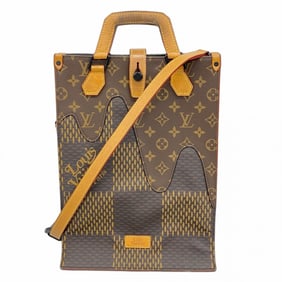Louis Vuitton Monogram Damier Giant Mini Tote Bag N40355 Brown, 2-Way for Men