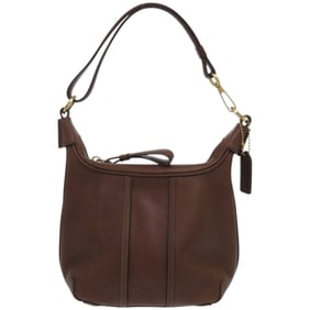 Coach one-shoulder bag, Old leather, brown, shoulder bag 0673 COACH