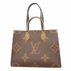 Louis Vuitton Monogram Giant Reverse On-the-Go Tote Bag M45321 Brown 2-Way for Women
