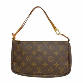 Louis Vuitton Monogram Pochette Accessoires M51980 Brown Women's Pouch