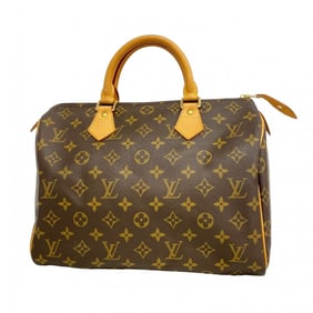 Louis Vuitton Monogram Speedy 30 Handbag M41108 Brown Women's