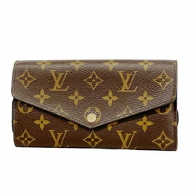 Louis Vuitton Monogram Portefeuille Sarah Long Wallet M62235 Brown Rose Ballerine Women's