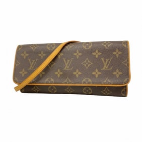 Louis Vuitton Monogram Pochette Twin GM Shoulder Bag M51852 Brown Women's