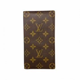 Louis Vuitton Monogram Long Wallet, Porte-Valeur Carte Credit, M61823, Brown, Men's/Women's