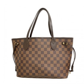 Louis Vuitton Damier Neverfull PM Tote Bag N51109 Ebene for Women