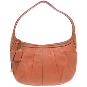 Coach One-Shoulder Bag 12235 Leather Orange Shoulder 0672 COACH