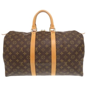 Louis Vuitton Keepall 45 Monogram M41428 Brown Boston Bag 0827 LOUIS VUITTON