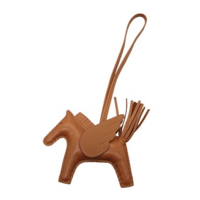 Hermès Rodeo Pegasus PM Bag Charm Keychain Anjou Milo Gold Brown 1839 HERMES