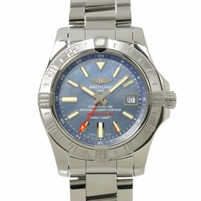 Breitling Avenger II GMT A32390, Japan-exclusive men's watch with date display, blue shell finish,