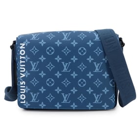 Louis Vuitton Monogram District PM NV3 Shoulder Bag, Blue, M23785, RFID,
