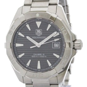 TAG HEUER Aquaracer Caliber 5 Steel Automatic Watch WAY2113 Polished