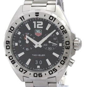 TAG HEUER Formula 1 Alarm Steel Quartz Mens Watch WAZ111A Polished