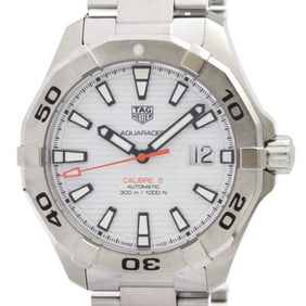 TAG HEUER Aquaracer Calibre 5 Steel Automatic Watch WAY2013 Polished