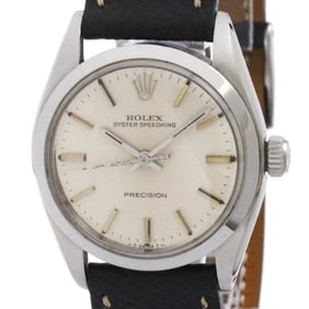 ROLEX Oyster Speedking 6430 Steel Hand-Winding Mid Size Watch Vintage