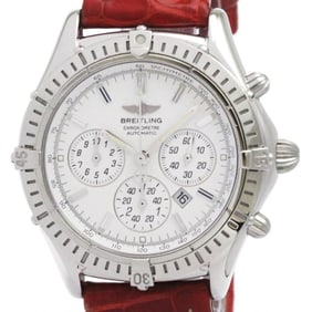 BREITLING Shadow Flyback Chronograph Steel Mens  Watch A35312 Polished