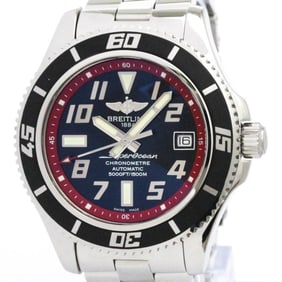 BREITLING SuperOcean 42 Steel Automatic Mens Watch A17364 Polished