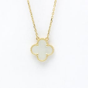 Van Cleef & Arpels Vintage Alhambra Yellow Gold (18K) Mother Of Pearl Men,Women Fashion Pendant