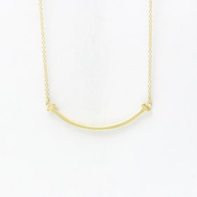 Tiffany Tiffany T Smile Small Necklace Yellow Gold (18K) No Stone Men,Women Fashion Pendant Necklace