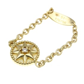Christian Dior Rose Des Vents Ring Yellow Gold (18K) Fashion Diamond,Mother Of Pearl Band Ring Gold
