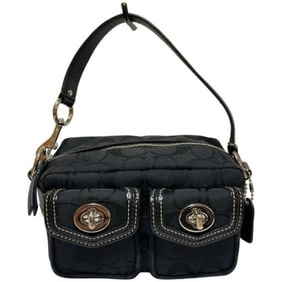 COACH Signature Multi-Pocket Handbag Shoulder Bag in Black (Mikunigaoka Store) ITGIOTBFZ7L4 RM0189T